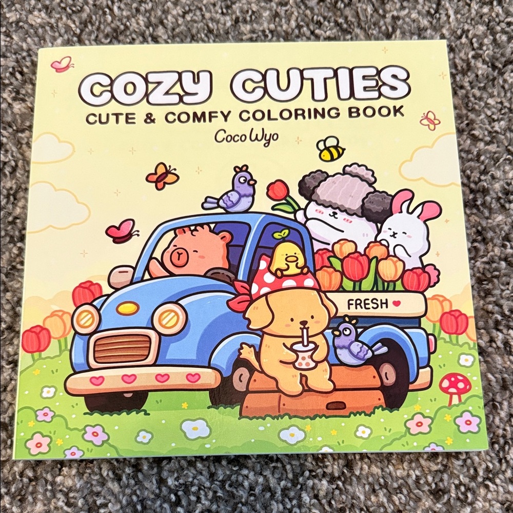 Cozy Cuties Coloring Book by - Multicolor